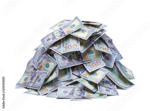 Pile of New Hundred Dollar Bills