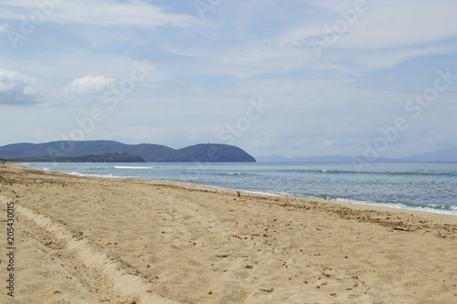 Sandy beach in the Rimigliano Nature Park in Italy