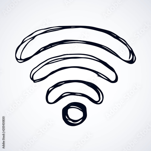 Sign of Wi-Fi. Vector drawing