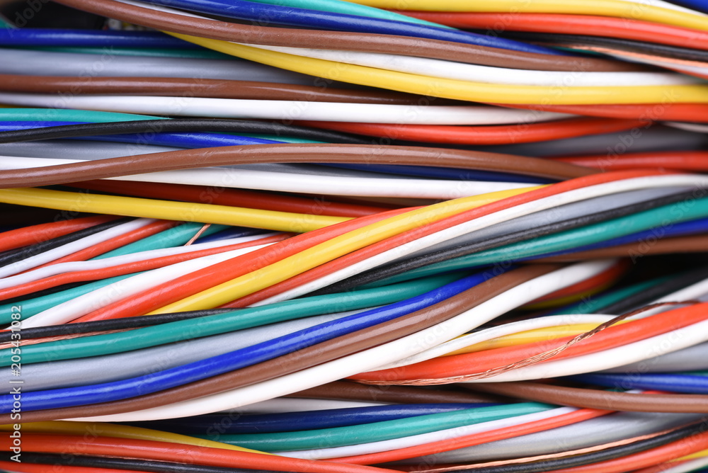 Colored electrical computer network cable