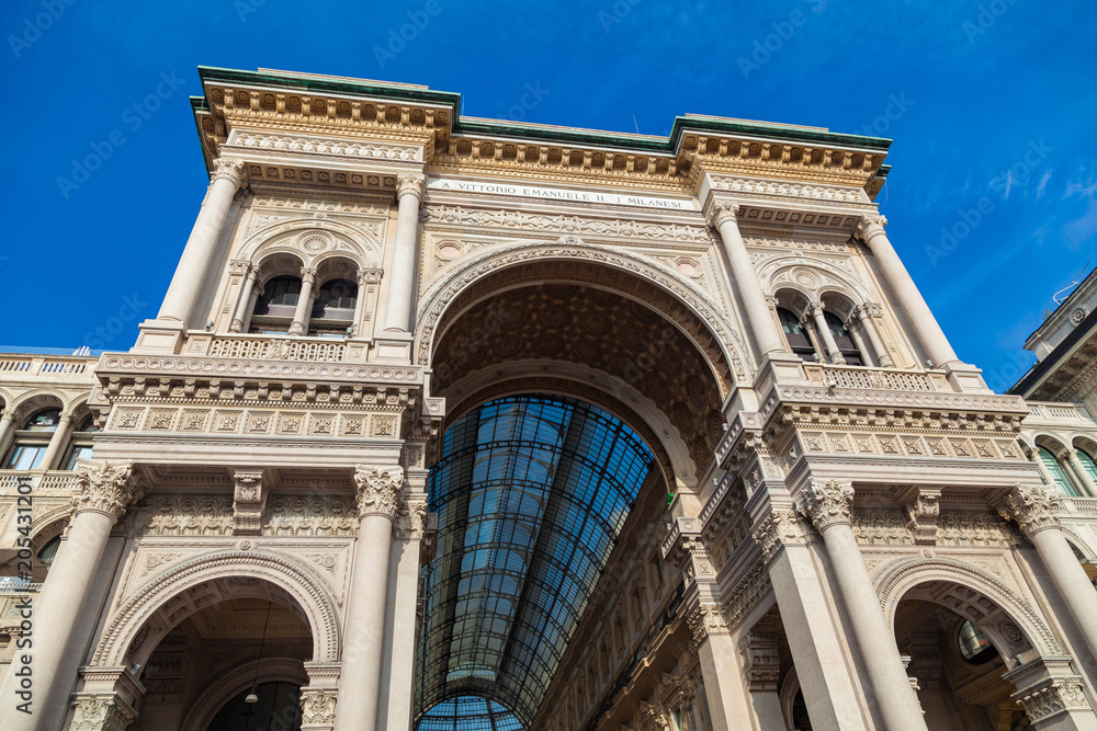 Vittorio Emanuele II Gallery in Milan, Italy