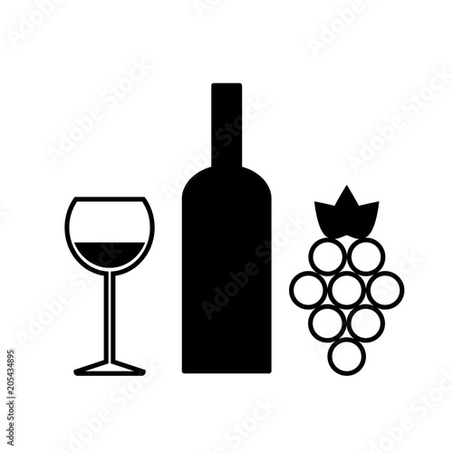 Wine set. Winemaking products.