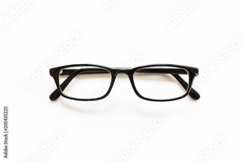 Fasion spectacles on white background.