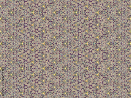 Background ornament daisy flowers white blue pattern purple and yellow © RafaelYulia Nazaryan