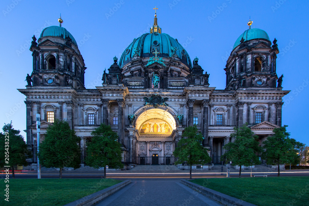 Berlin Cathedral at night, Germany