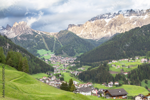 Selva village in South Tirol, Dolomites, Italy