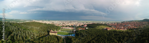 Stara Zagora Bulgaria aerial panorama view