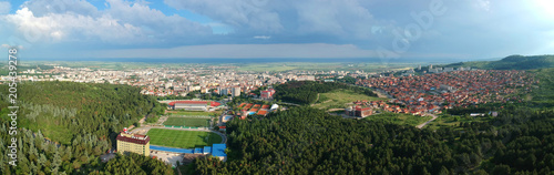 Stara Zagora Bulgaria aerial panorama view