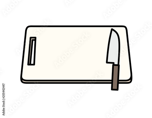 まな板と包丁 色 Stock イラスト Adobe Stock