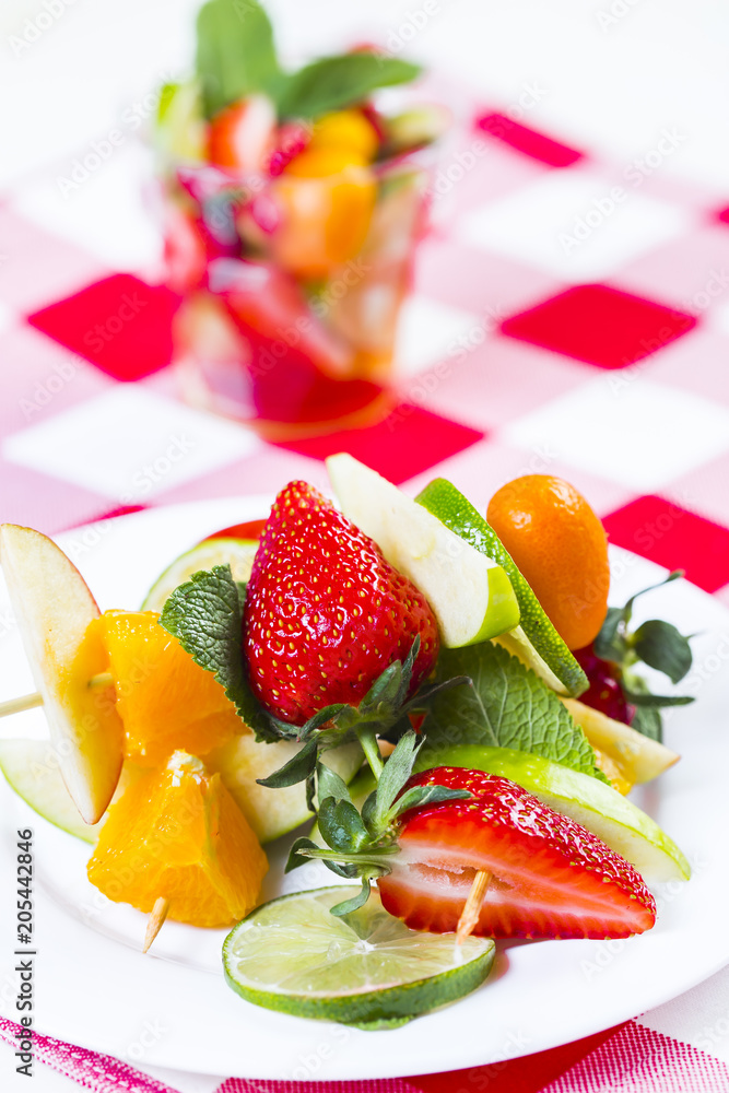 salad with fresh fruits salad with fresh fruits