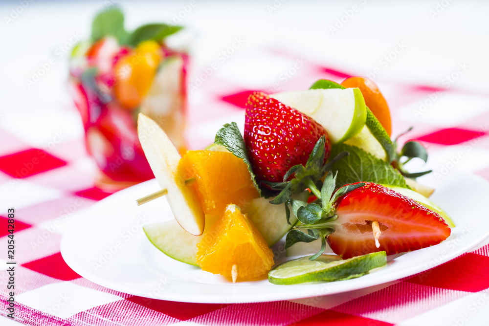 salad with fresh fruits salad with fresh fruits