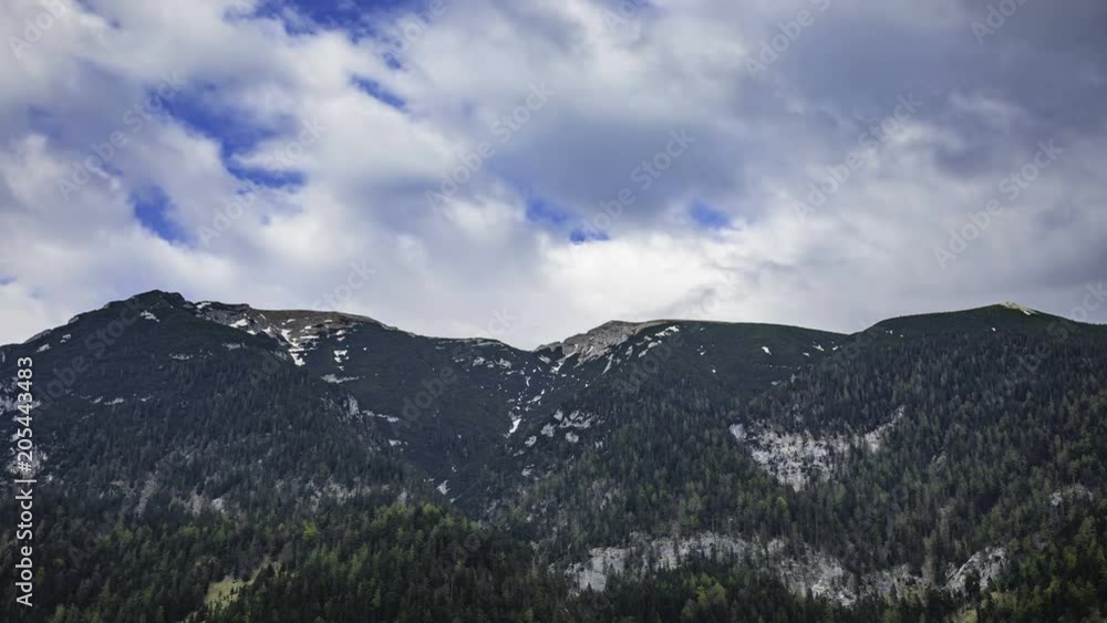 floating clouds over the Alp Mountains; Austria (timelapse) floating clouds over the Alp Mountains; Austria (timelapse)