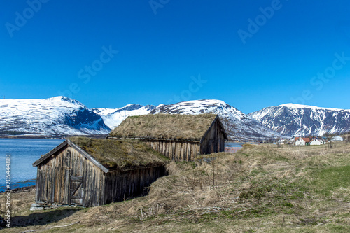 old houses in Norway.Tromso