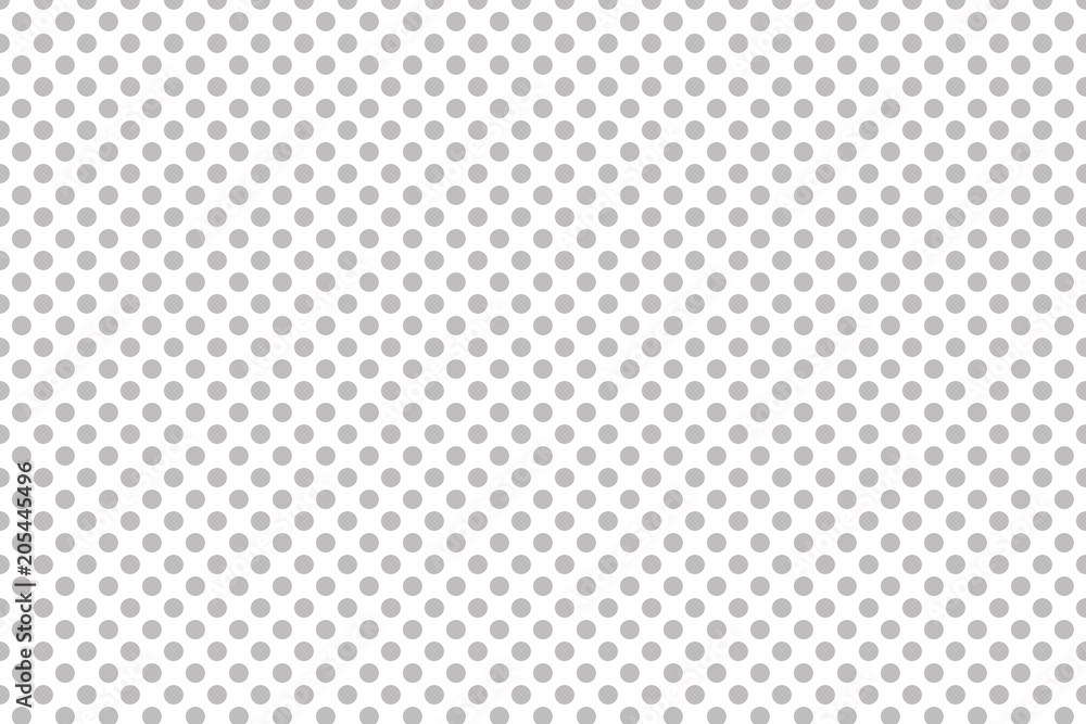 White and gray polka dot background pattern Stock Illustration | Adobe
