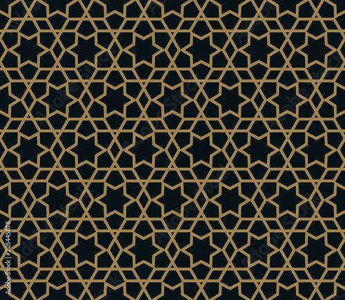 elegant line ornament pattern seamless pattern for background, wallpaper, textile printing, packaging, wrapper, etc.