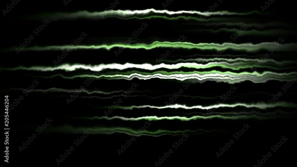 Green vibrating lines in a dark background Green vibrating lines in a dark background