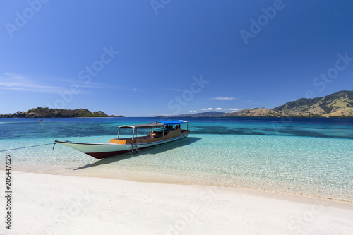 Crystal clear waters of the Seventeen Island National Park near Riung, Indonesia.