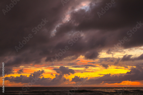 Beautiful sky at twilight time for background