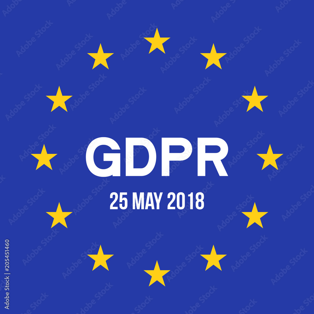 General Data Protection Regulation(GDPR). data 25 may 2018. Security technology background. EU flag. General Data Protection Regulation(GDPR). data 25 may 2018. Security technology background. EU flag.