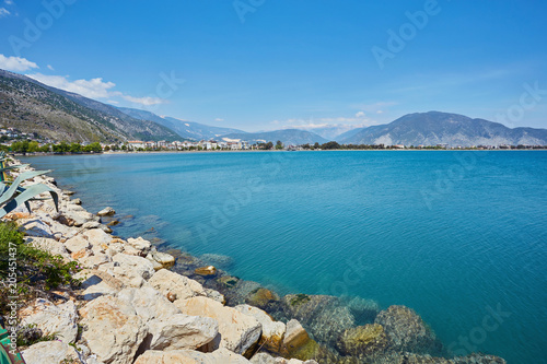 Quay along the pier in Finike, Antalya province.