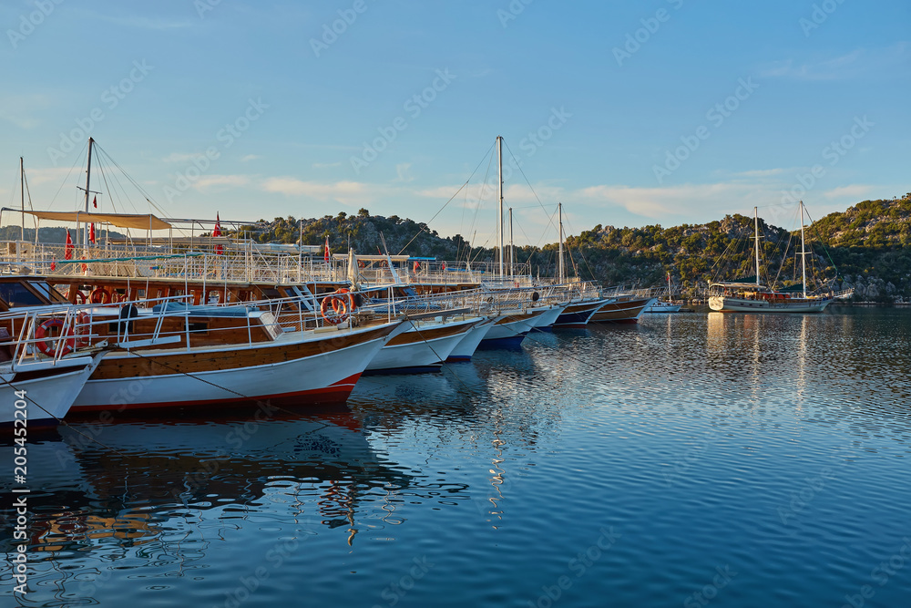 Boats and yachts, near Kekova island