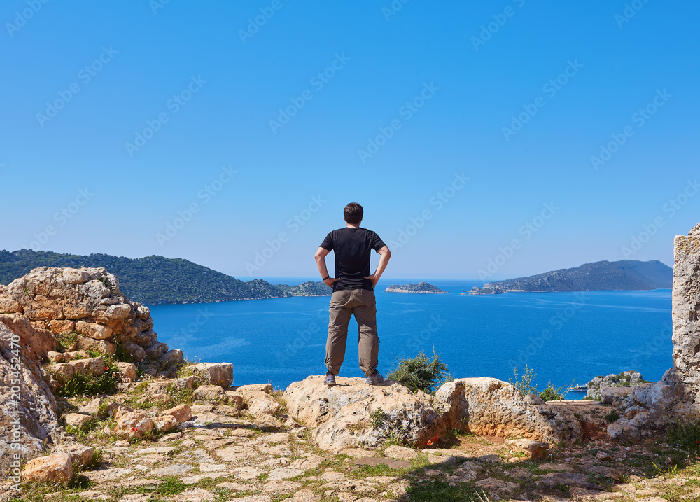 Obraz premium Hiking in famous Lycian Way in the Turkey.
