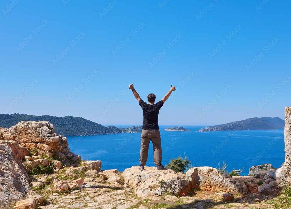 Hiking in famous Lycian Way in the Turkey. Hiking in famous Lycian Way in the Turkey.