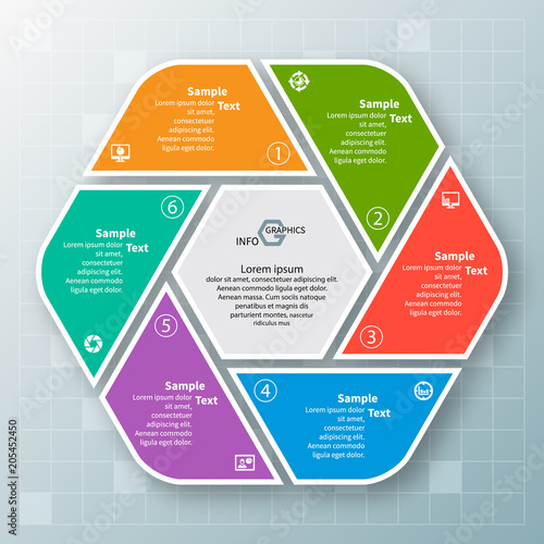 Abstract 3D Paper Infographics