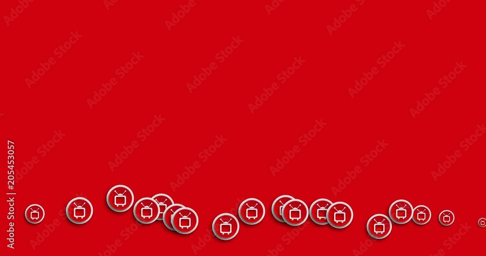 animation modern abstract tv icons motion background. animation modern abstract tv icons motion background.