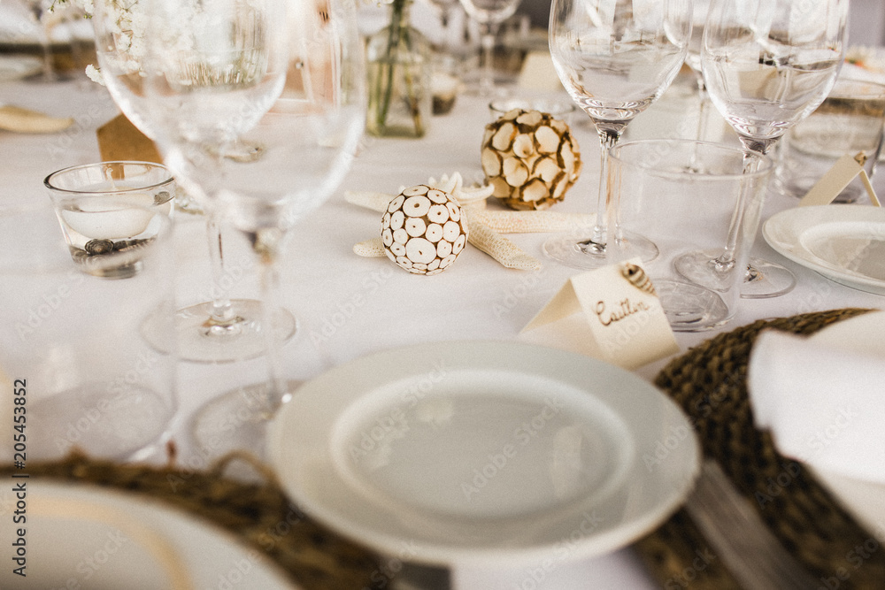 Fototapeta premium Centerpiece in a wedding