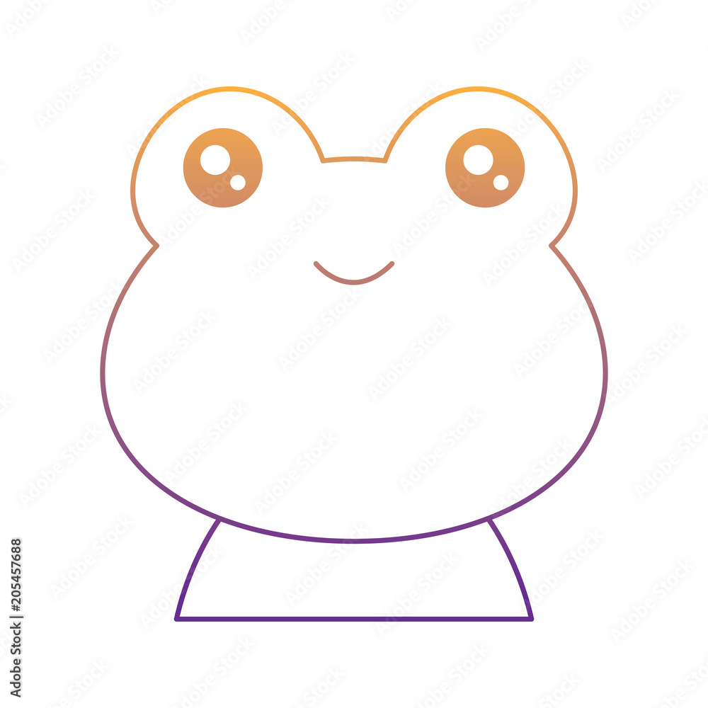 cute frog icon over white background, colorful design. vector illustration cute frog icon over white background, colorful design. vector illustration
