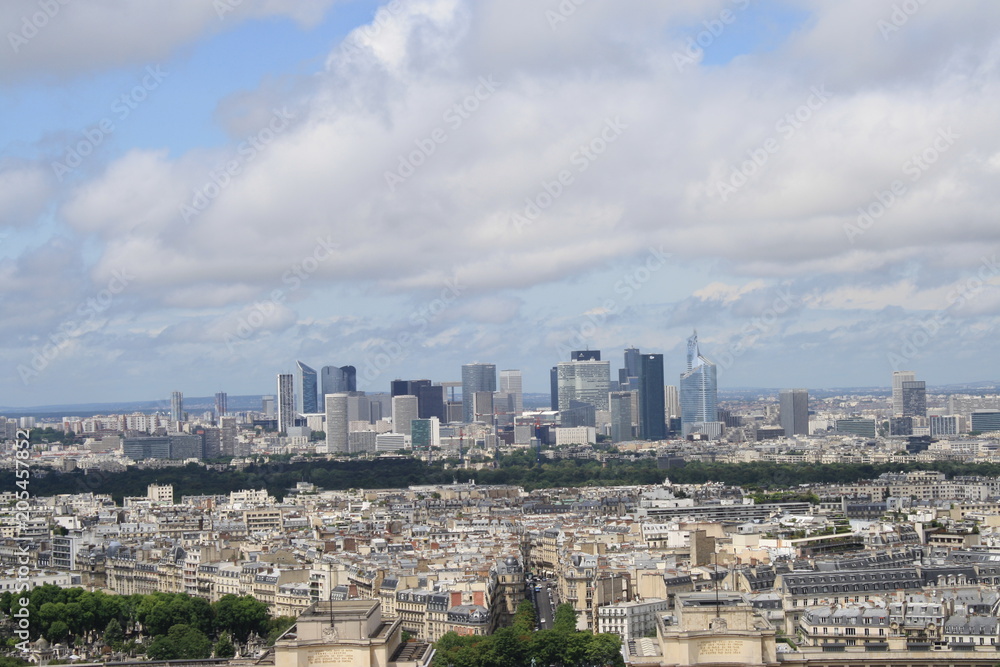 Downtown Paris Skyline