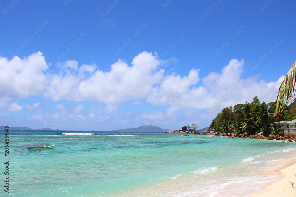 une plage des seychelles 