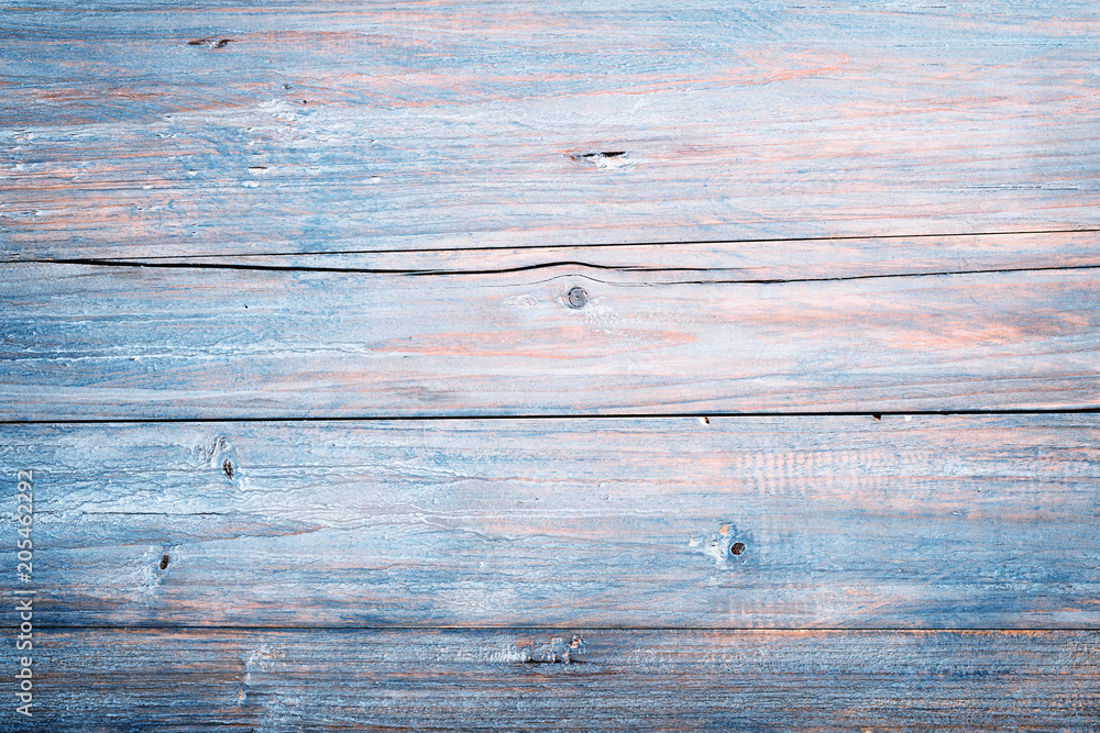 blue old wooden background