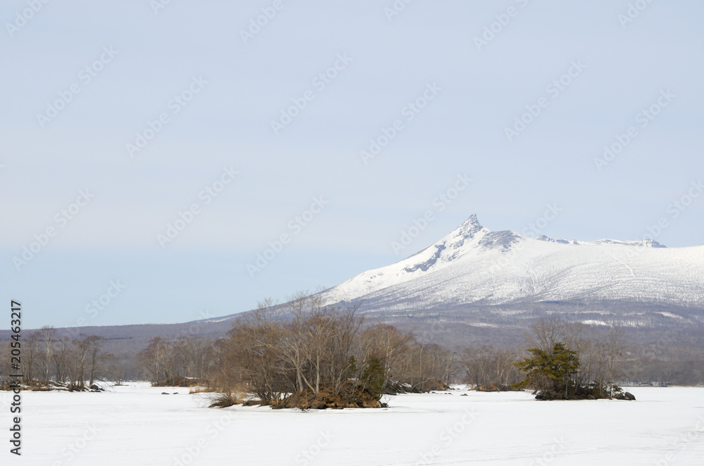 Fototapeta premium 駒ケ岳 冬 素材