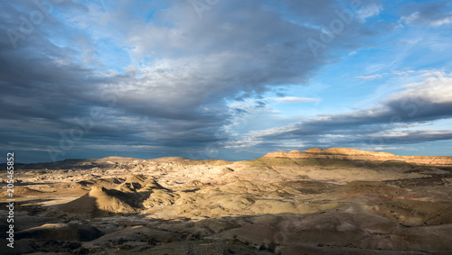 Panoramic view of the Petrified Forest Natural Reserve, Sarmiento, Patagonia, Chubut, Argentina