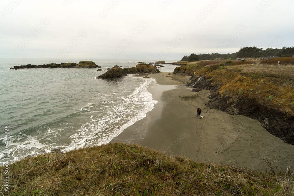 Overcast northern California Coast