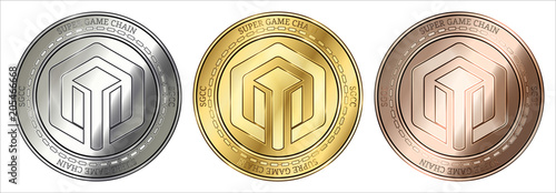  Super Game Chain (SGCC) coin set.