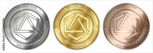  Influence Chain (INC) coin set.