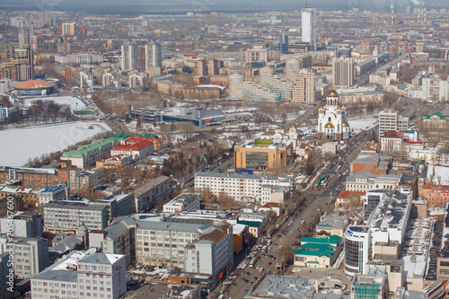 view from a rooftop of a skyscraper