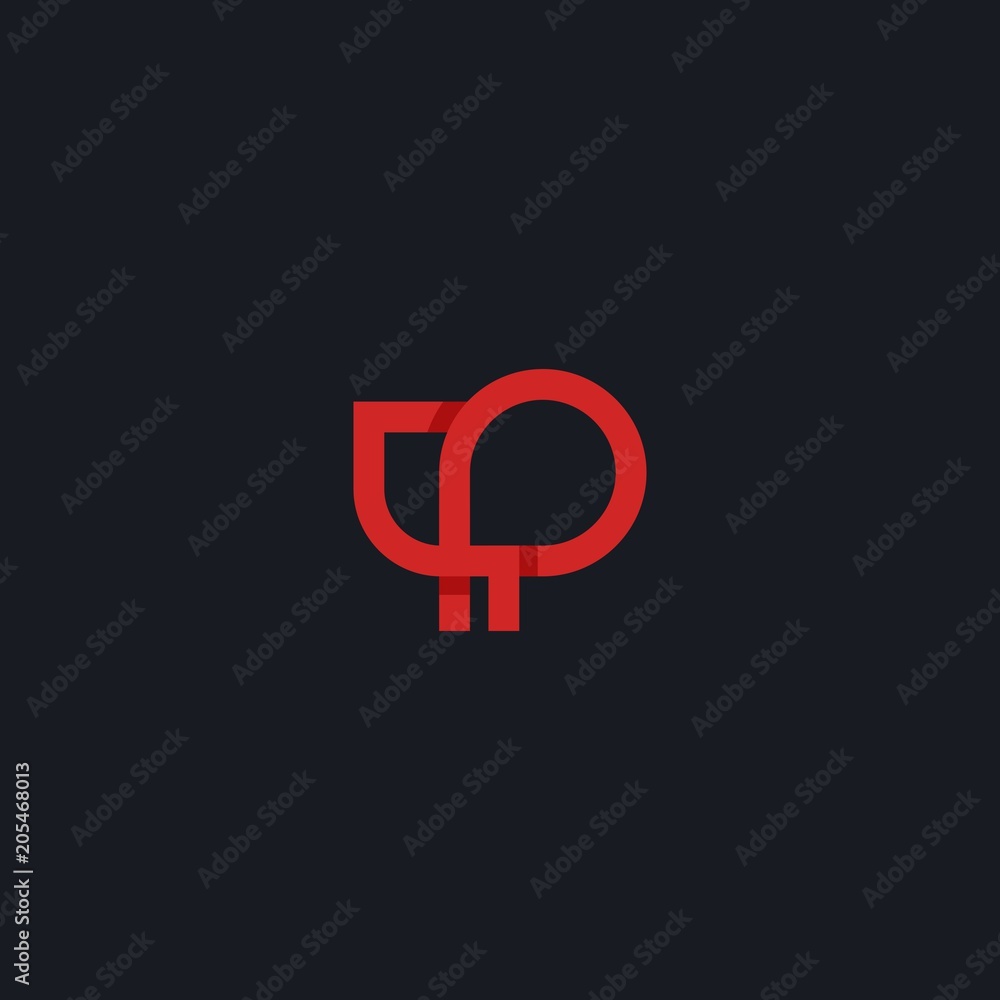 Letter P Logo Luxury design vector template Linear. Type Character Symbol Logotype, Outstanding professional elegant trendy awesome artistic black and Red color P Letter P Logo Luxury design vector template Linear. Type Character Symbol Logotype, Outstanding professional elegant trendy awesome artistic black and Red color P