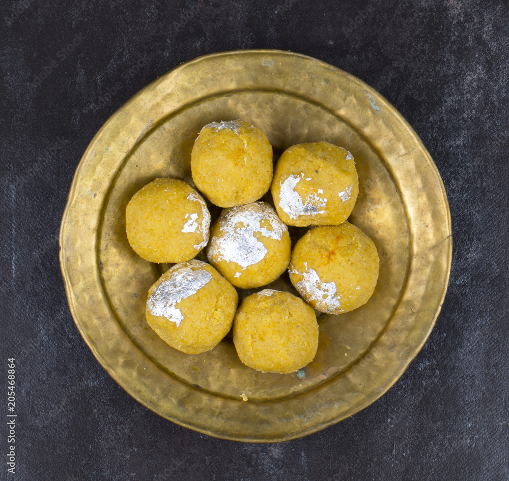 Besan Laddu Indian Traditional Sweet Food Also Know as Laddoos, laddoo ...