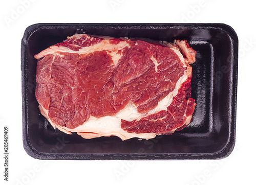raw beef slice an isoalted