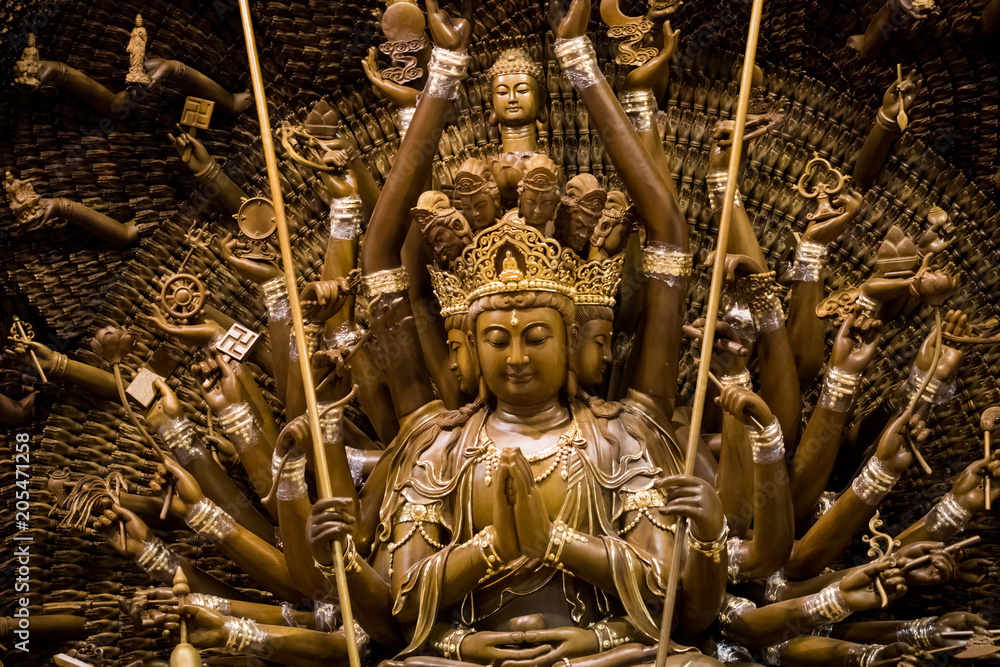 Fototapeta premium Statue of Chinese traditional deities