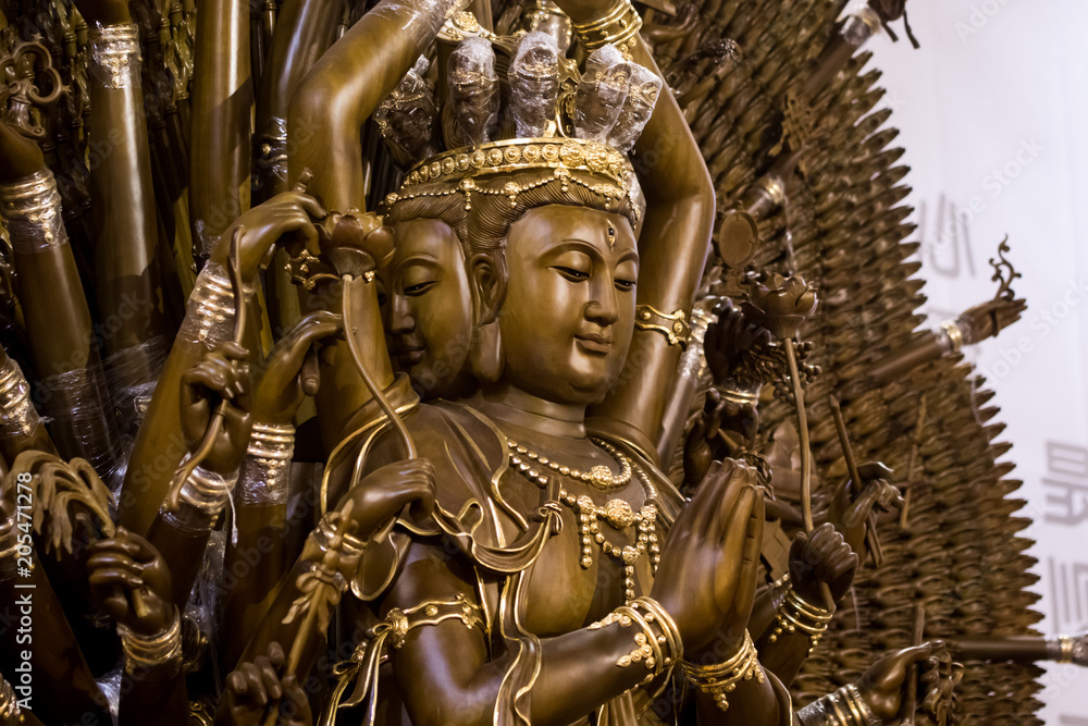 Fototapeta premium Statue of Chinese traditional deities