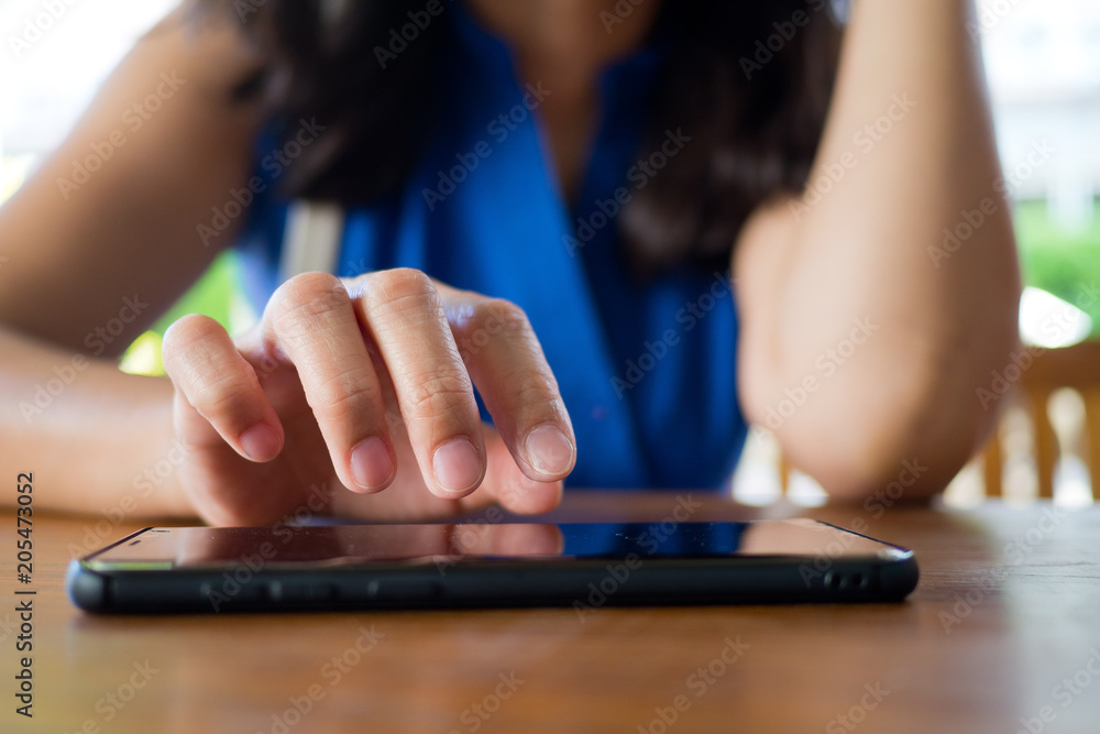 close up hand typing smartphone with copy space for text, shopping online, sending email, play phone close up hand typing smartphone with copy space for text, shopping online, sending email, play phone