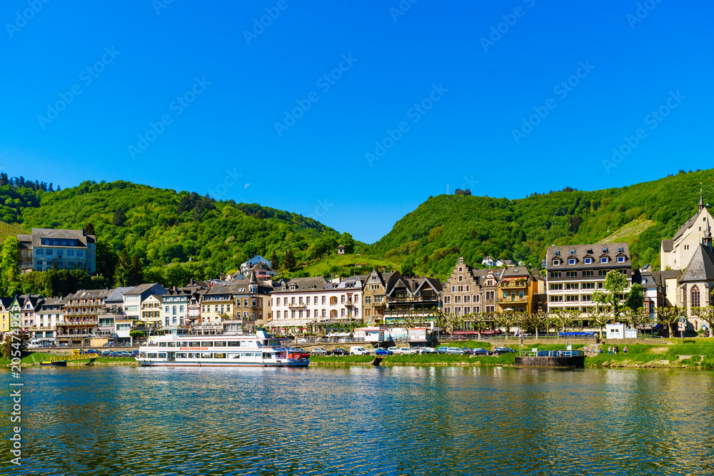Valley of Moselle in Germany.  City of Cochem