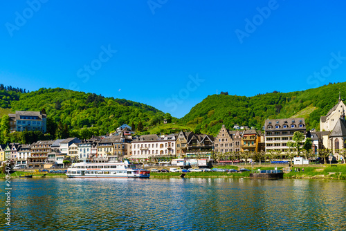Valley of Moselle in Germany.  City of Cochem © EwaStudio