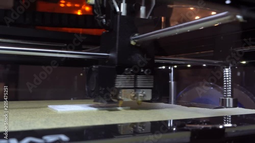 Modeling and 3D printing of small parts and shapes. Creation of prostheses of human limbs. Work stepper motor - the print head of the printer. Air cooling system by blowing coolers. Corporate business