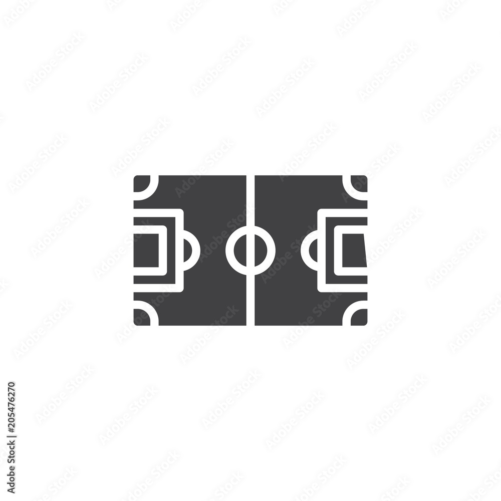 Soccer field vector icon. filled flat sign for mobile concept and web design. Football field simple solid icon. Symbol, logo illustration. Pixel perfect vector graphics Soccer field vector icon. filled flat sign for mobile concept and web design. Football field simple solid icon. Symbol, logo illustration. Pixel perfect vector graphics